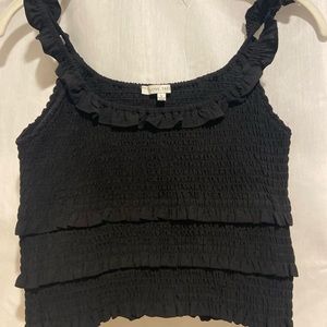Nordstrom black crop top